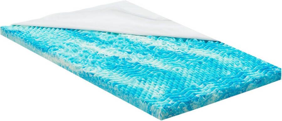 Juskys Topper Matrastopper Topmatras 90 x 200 cm H2 H3 Traagschuim