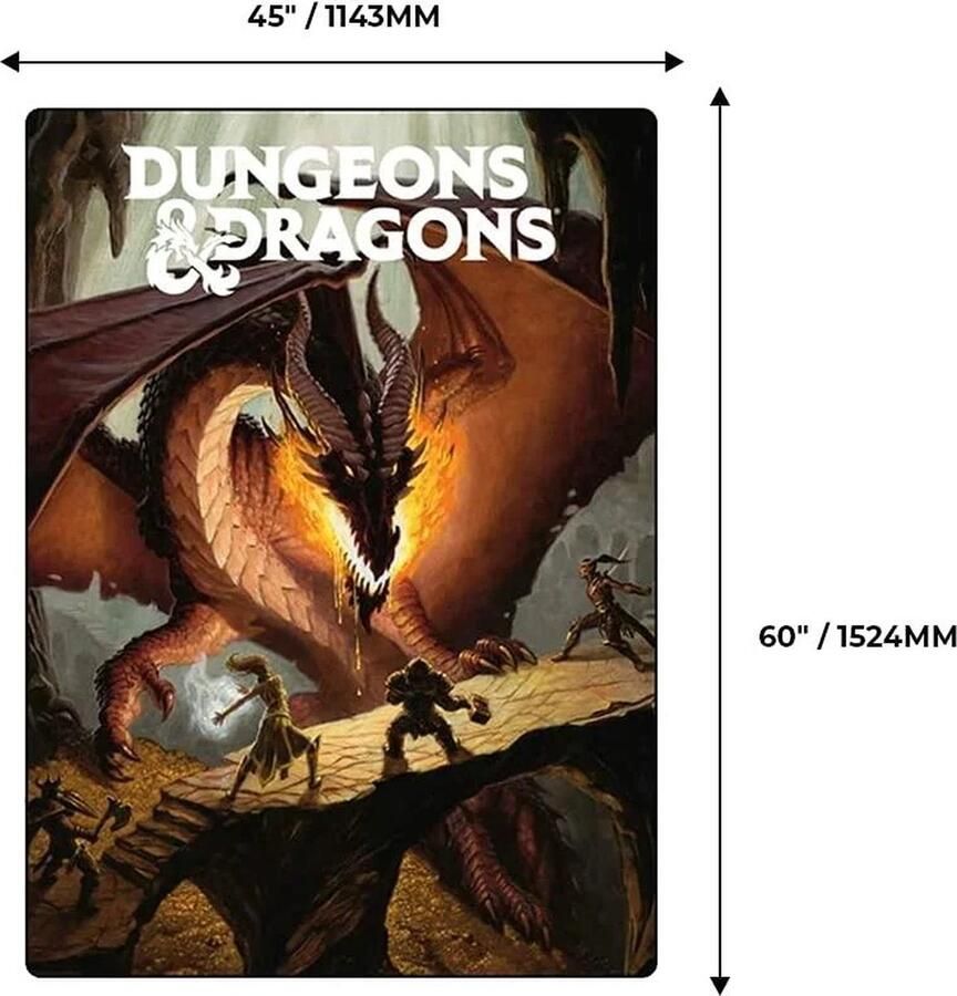 JUST F DUNGEONS AND DRAGONS deken 114x152cm