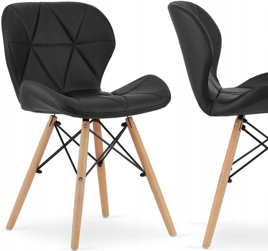 JustSit Ripiano stoel 48 x 44 x 73 cm zwart 1 st