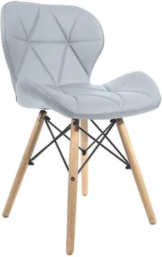 JustSit Scandinavische moderne stoel voor keuken eetkamer RIPIANO LICHTGRIJS