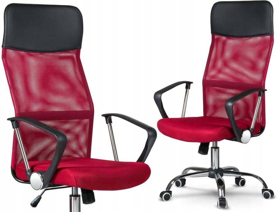 JustSit XENOS draaistoel voor kantoor rood