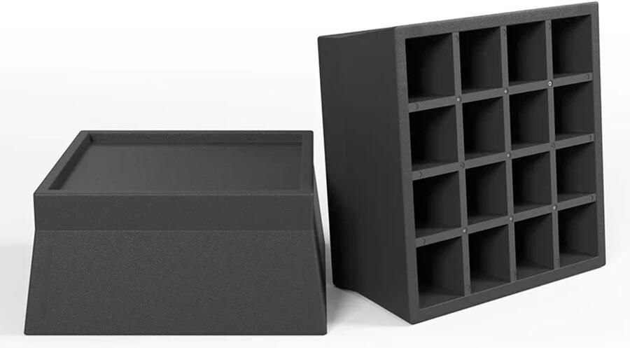 JustValue Meubelverhoger Set Stoelverhogers Bedklossen Tafelverhogers 4.5 cm Max. 500 kg Zwart