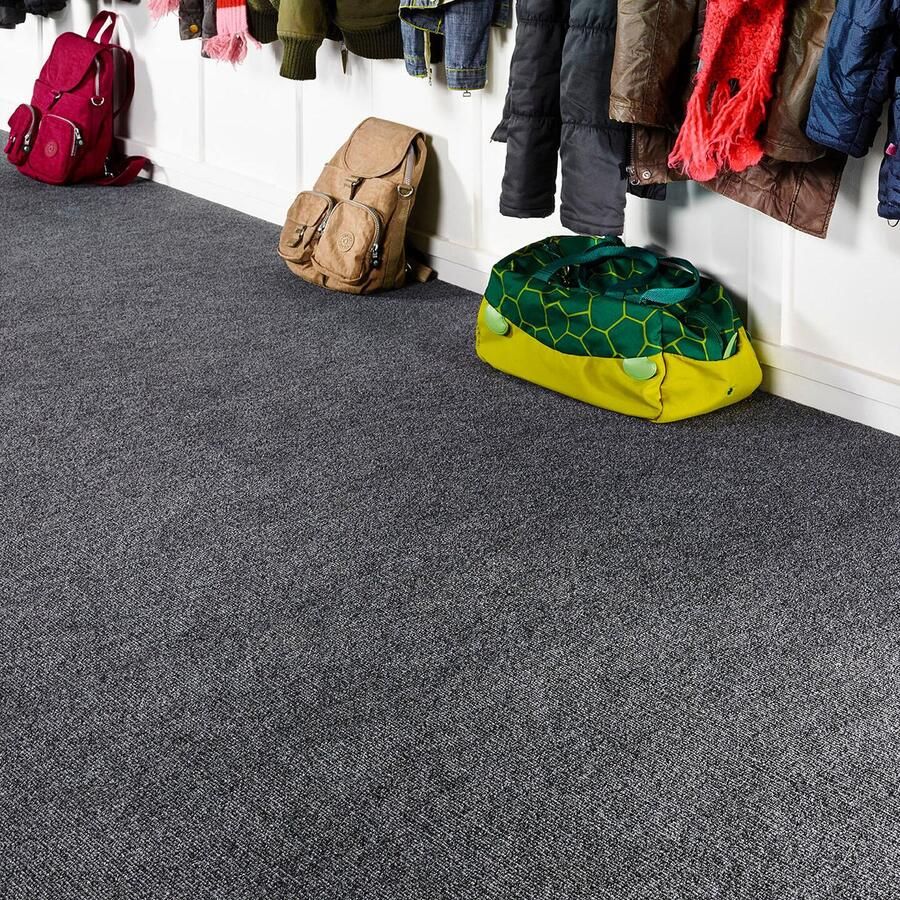 JYG Tapijtloper Keukenloper 100x180cm STAR antraciet donker grijs 100cm breed variabele lengtes antislip carpetrunner traploper onderhoudsvriendelijk vloerkleed op maat vloerkleed hal tapijt inkom kitchenrunner - Foto 2