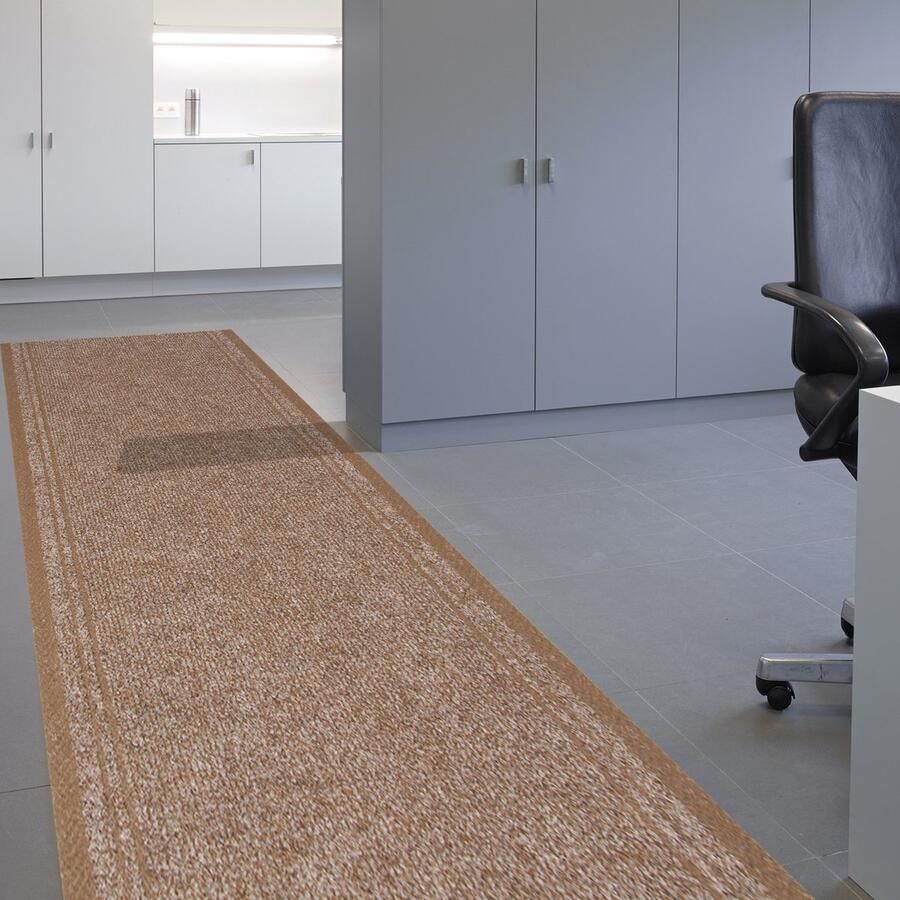 JYG Tapijtloper Club Beige 66 x 200 cm Keukenloper Anti Slip snijdbaar - Foto 1