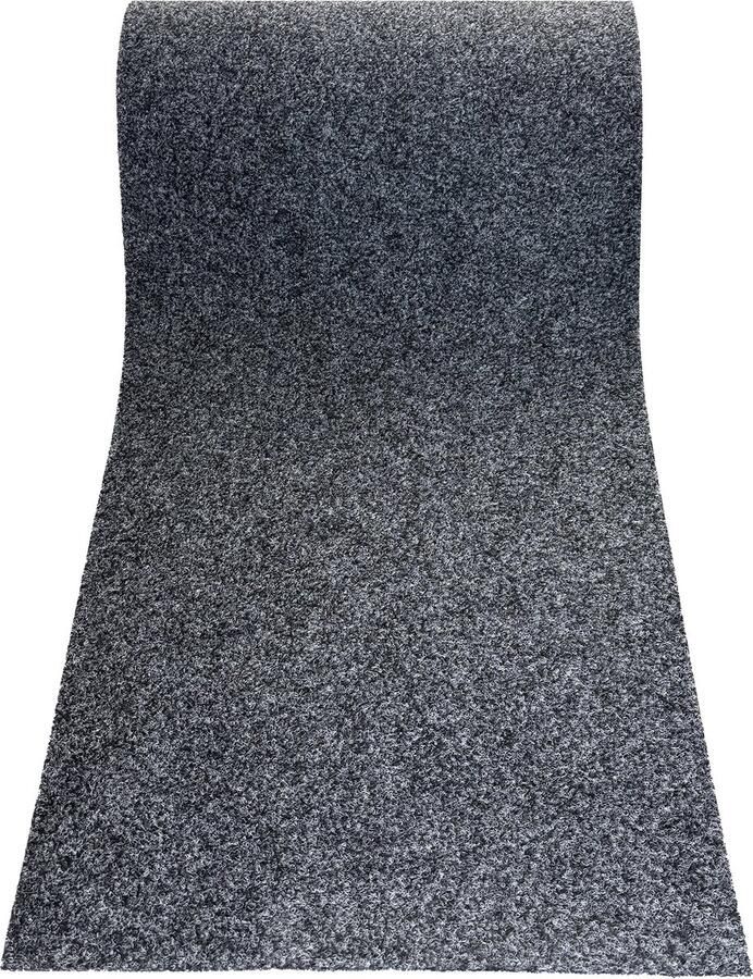 JYG Tapijtloper Keukenloper 50x280cm STAR antraciet donker grijs 50cm breed variabele lengtes antislip carpetrunner traploper onderhoudsvriendelijk vloerkleed op maat vloerkleed hal tapijt inkom kitchenrunner