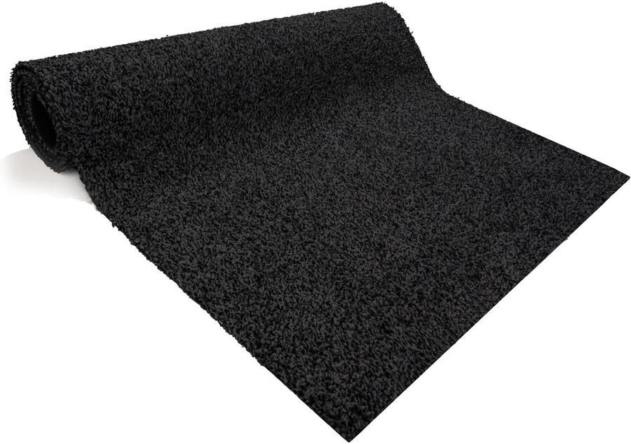 JYG Katcot katoen tapijtloper antraciet 50 x 150cm super absorberende tapijtloper machine wasbaar met anti-slip rugzijde. Voor bescherming van vloeren. Houdt het water en stof vast super