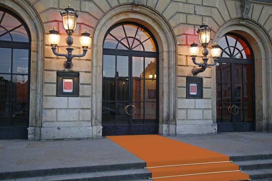 JYG Oranje Rode Loper Feesttapijt Partyloper 100x2500cm (1m op 25m)