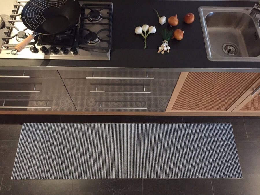 JYG OUTLET JYG in-outloper AARHUS 67x850cm -zwart wit grijs