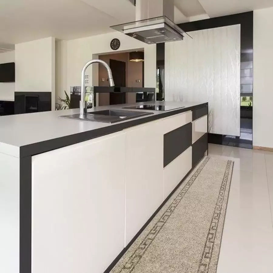 JYG Vloerkleed Greece Keukenloper Keukenmat Anti Slip 66x400 cm Beige - Foto 2