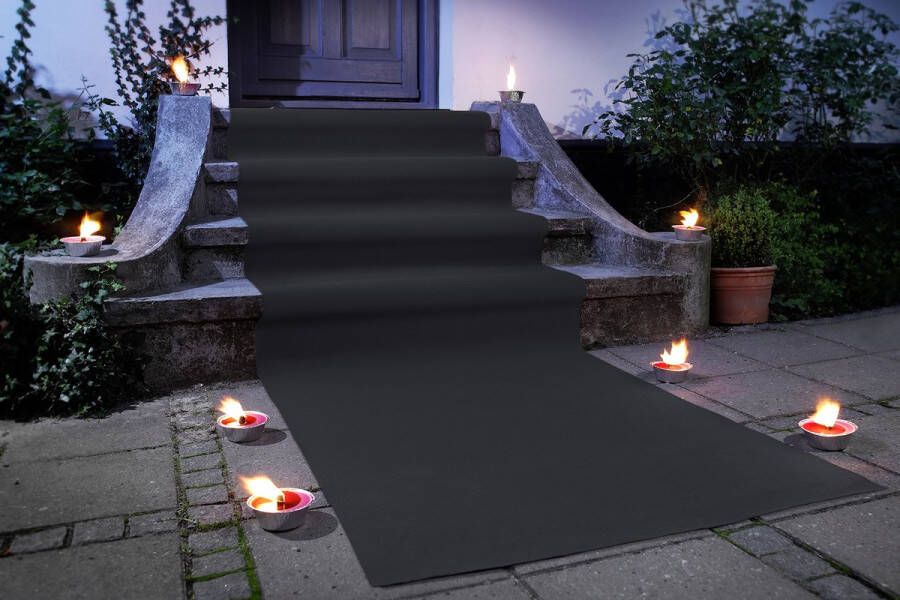 JYG Vloerkleed Loper Tapijt ZWARTE Loper Tapijt 200x1000cm Zwart