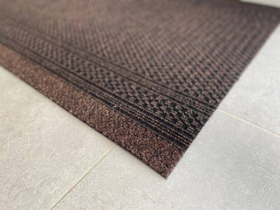 JYG Vloerkleed Racing Keukenloper Keukenmat Anti Slip 66x1500 cm Bruin