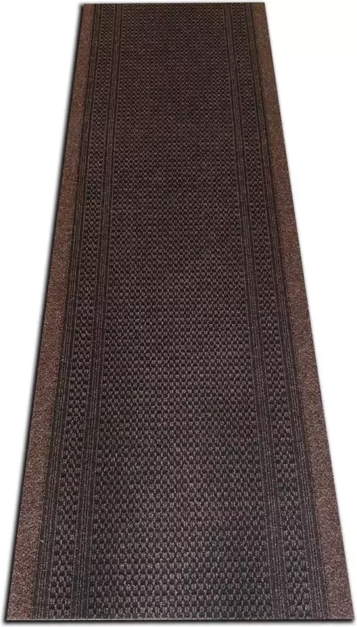 JYG Vloerkleed Racing Keukenloper Keukenmat Anti Slip 66x500 cm Bruin