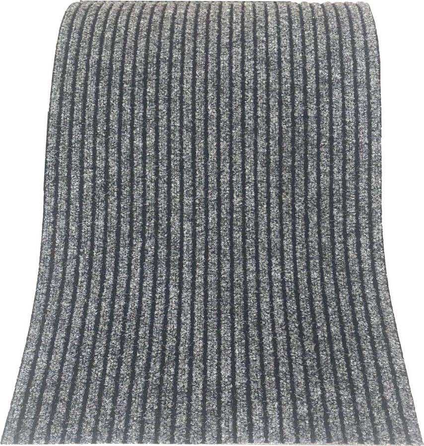 JYG deurmat loper STRIPE Keukenmat Keukenloper inkommat inkomloper Anti Slip 100x650cm Grijs - Foto 2