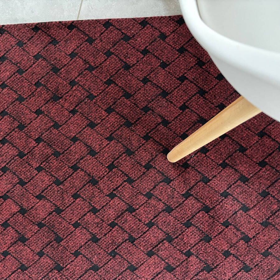 JYG Vloerkleed UNION Keukenmat Keukenloper Anti Slip 66x1000cm BORDEAUX