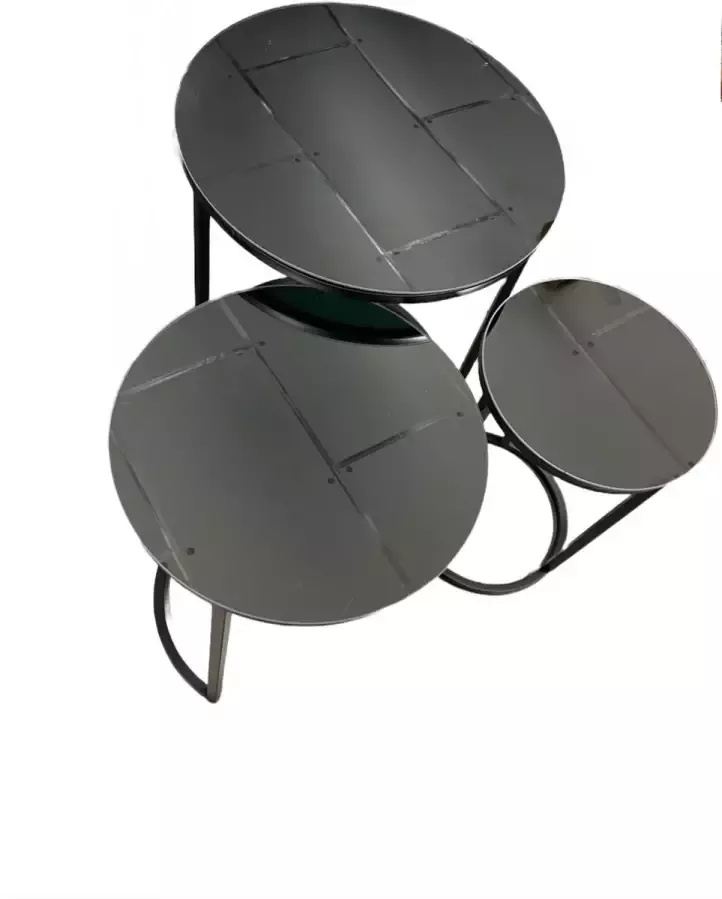 K-SAG HOME BV Zigon 3-Delig Bijzettafels zwart