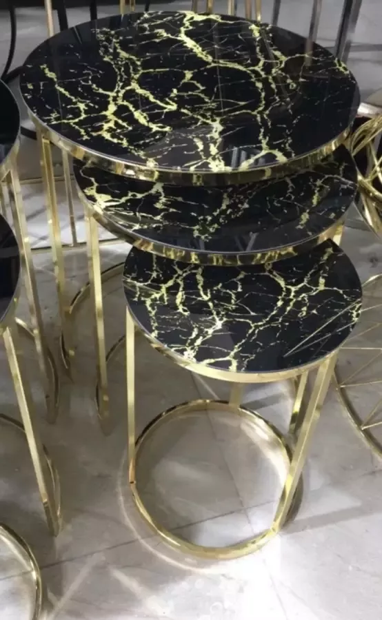 K-SAG HOME BV Zigon Bijzettafels marmerlook