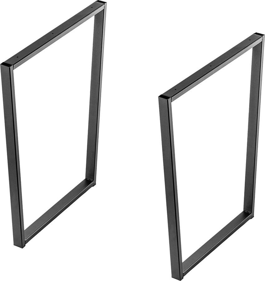 KADAX Massieve tafelpoten industriële tafelpoten rustieke meubelpoten robuuste stalen tafelpoten moderne meubelpoten stabiel tafelonderstel (trapeze 50 x 60 x 75 cm)