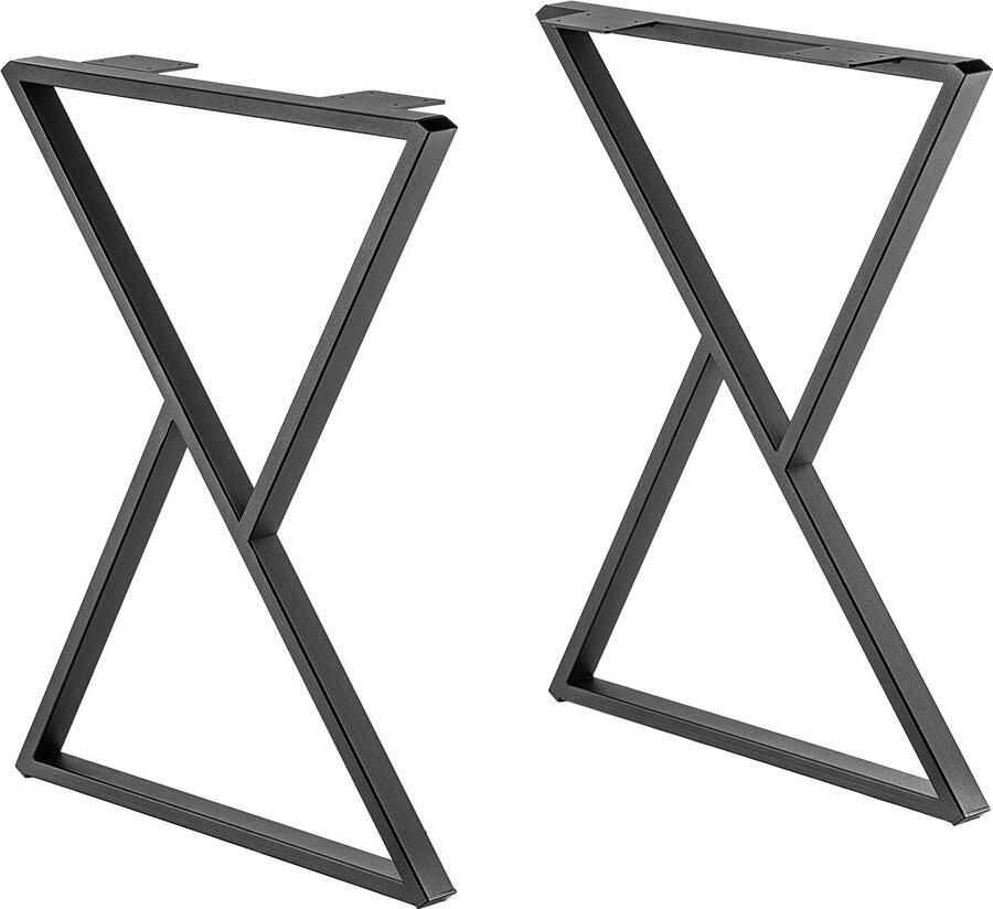 KADAX Massieve tafelpoten industriële tafelpoten rustieke meubelpoten robuuste stalen tafelpoten moderne meubelpoten stabiel tafelonderstel (zandloper V2 60 x 75 cm)