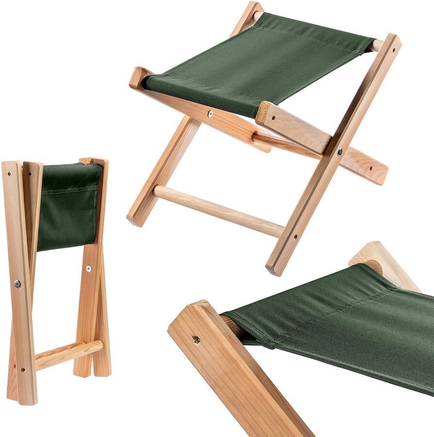 KADAX Nouro opvouwbare kruk flessengroen