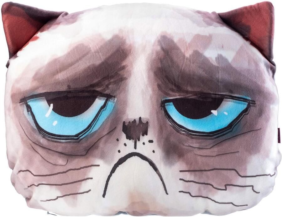 KADAX Sierkussen met wasbare overtrek kat 30 x 45 cm decoratief kussen zacht hoofdkussen kussen voor bed bank bankkussen geschikt voor mensen met een allergie (crème)