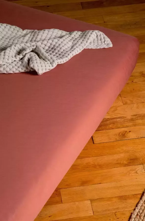 KADOLIS Waterdicht hoeslaken voor tweepersoonsbed 160x200 cm Terracotta