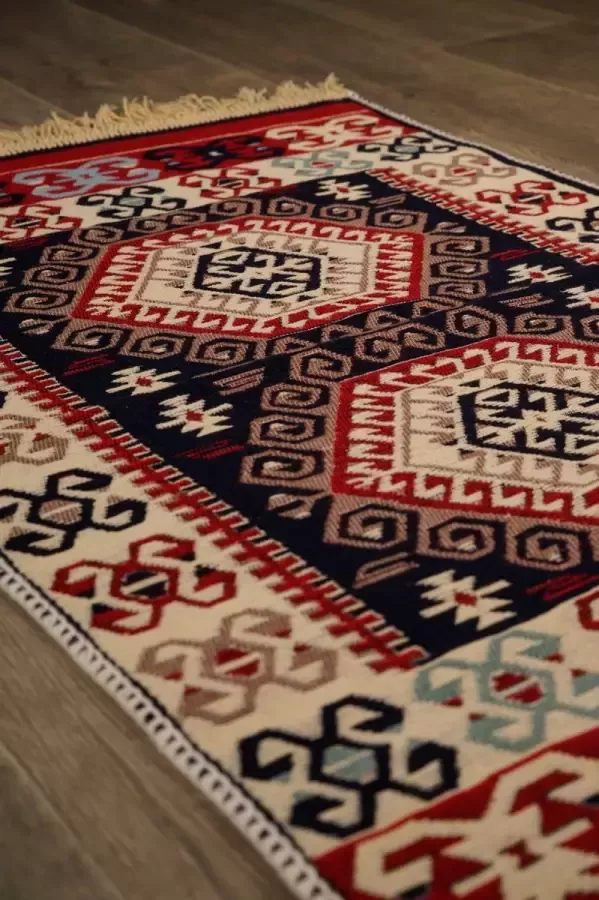 Kadotche Tapijt Klassiek Vloerkleed 60x90 Carpet dubbelzijdig Kelim