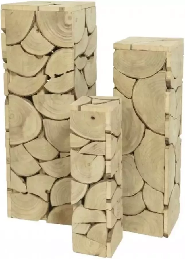Kaemingk Pilaar paulwoniahout l17b17h60cm blond