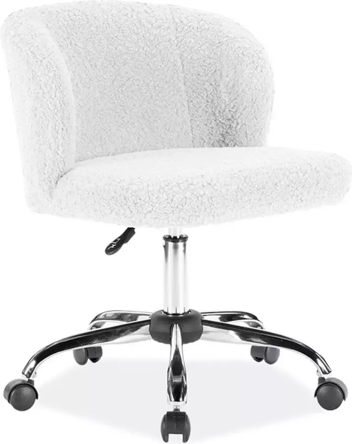 Kagu Bureaustoel Goro Wit Schapenvel