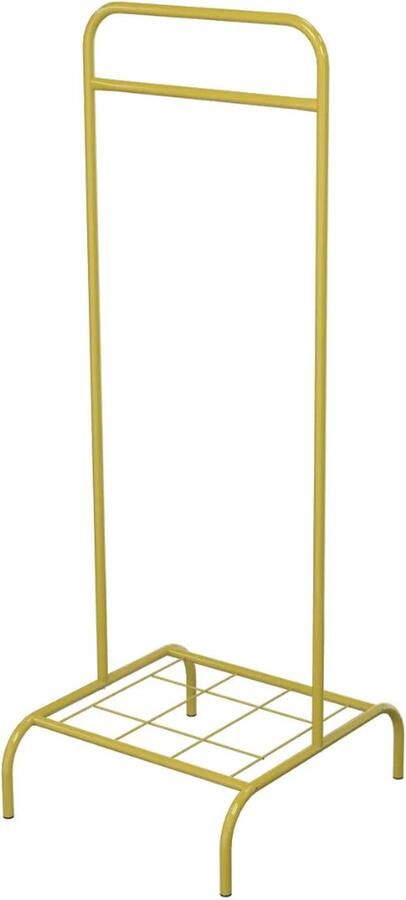 KAIA Kledingrek Dressboy Metaal 132x47x46 CM Wit Opbergruimte Voor Schoenen Garderoberek Opbergrek Modern Design