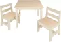 KAMYRA Kindertafel en 2 Stoeltjes Speeltafel Kinderbureau Kindermeubel voor Peuter Kleuter & Kinderen MDF Hout - Thumbnail 2