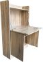 KAMYRA Modern Inklapbaar Bureau Indus Licht Eik Hout 80x30x131.5cm - Thumbnail 1