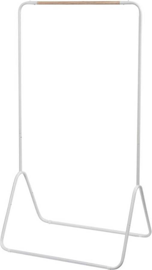 KAMYRA Modern Kledingrek Voor Slaapkamer Huiskamer en Gang Rek Kledingkast Kledinghanger 80x47x146 cm Wit