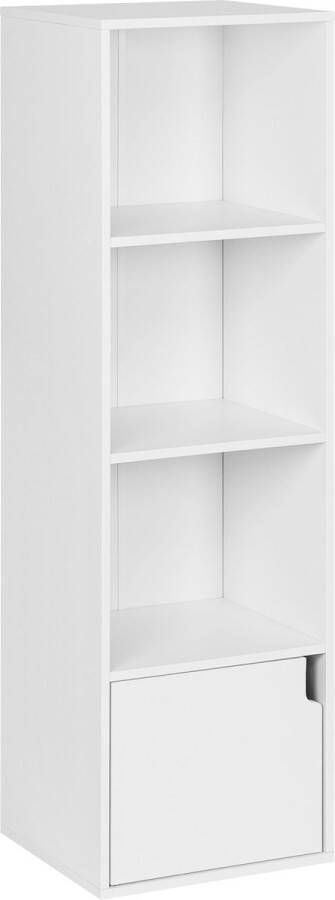 KAMYRA Moderne Boekenkast Opbergkast Boekenrek Ladderrek Spaanplaat & MDF 34x24x106 cm Wit
