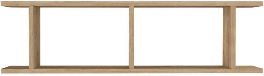 KAMYRA Moderne Wandplank Boekenplank Vera Licht Eik 100x22x28cm