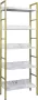 KAMYRA Opbergkast voor Binnen Wandkast Boekenkast Ladderkast Voor Woonkamer Slaapkamer & Keuken 60x27.5x160 Zwart Vintage - Thumbnail 2