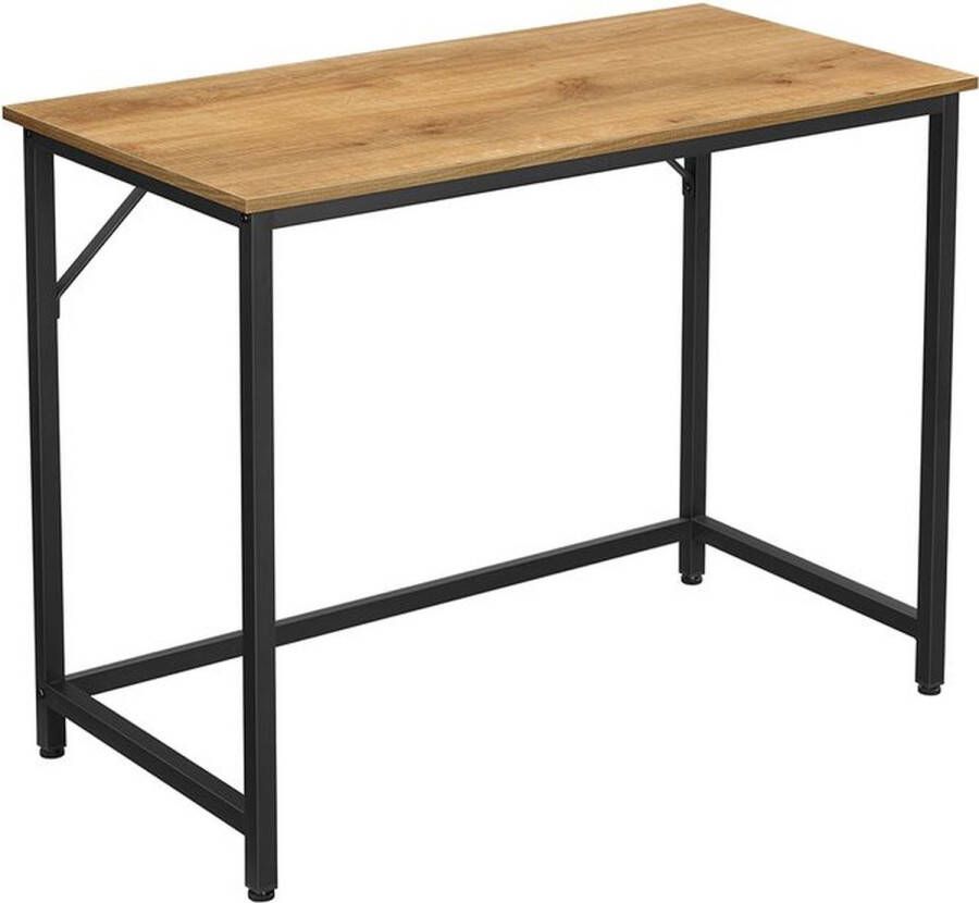 Kantoormeubel Specialist Bureau Computertafel Houten tafelblad 100 x 50 x 75 cm Lichtbruin