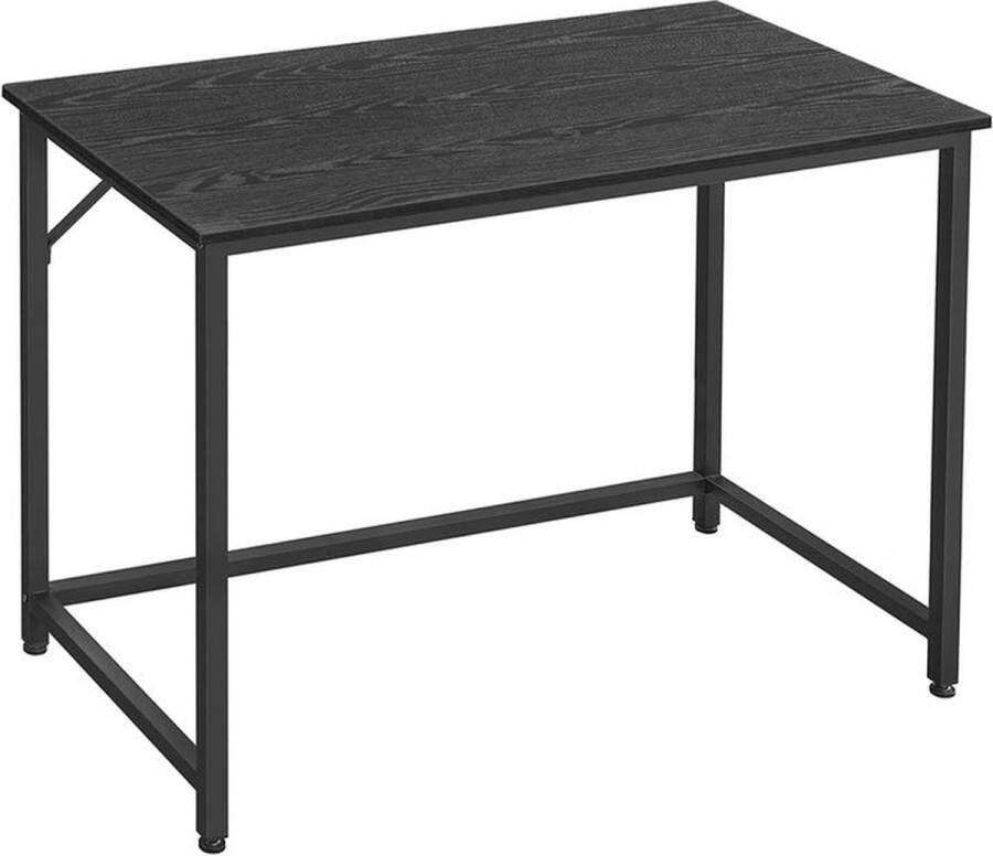 Kantoormeubel Specialist Bureau Computertafel Houten tafelblad 100 x 50 x 75 cm Zwart