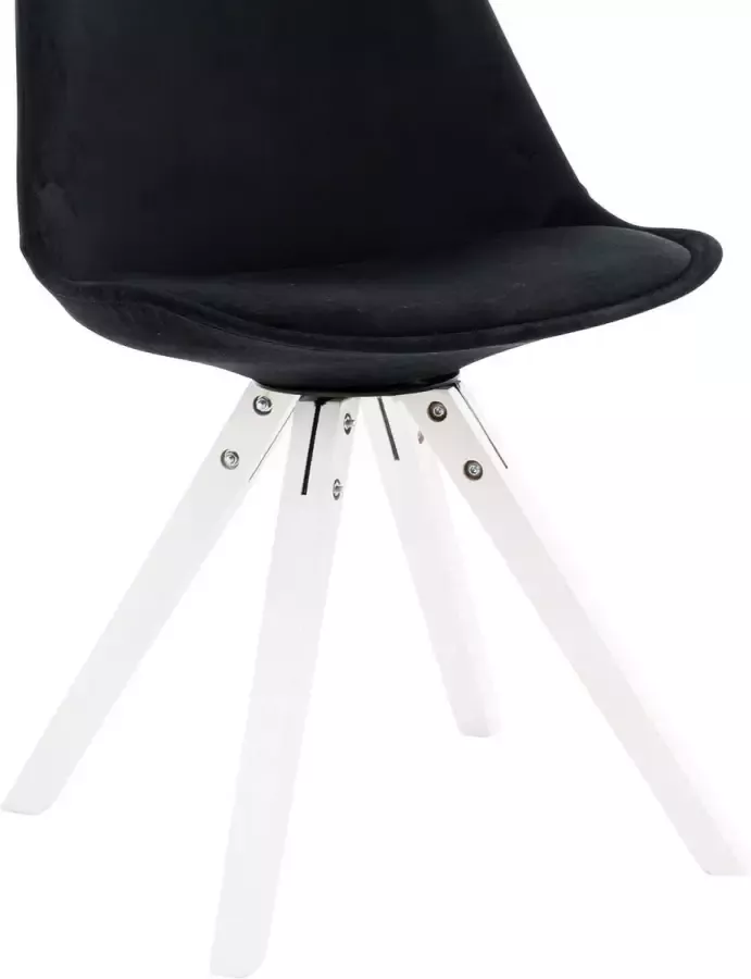 Kantoormeubelen Plus Bezoekers Vergaderstoel Stevns Velvet Square legs W Groen