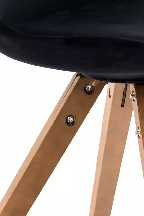 Kantoormeubelen Plus Bezoekers Vergaderstoel Stevns Velvet Square legs WAL Bruin