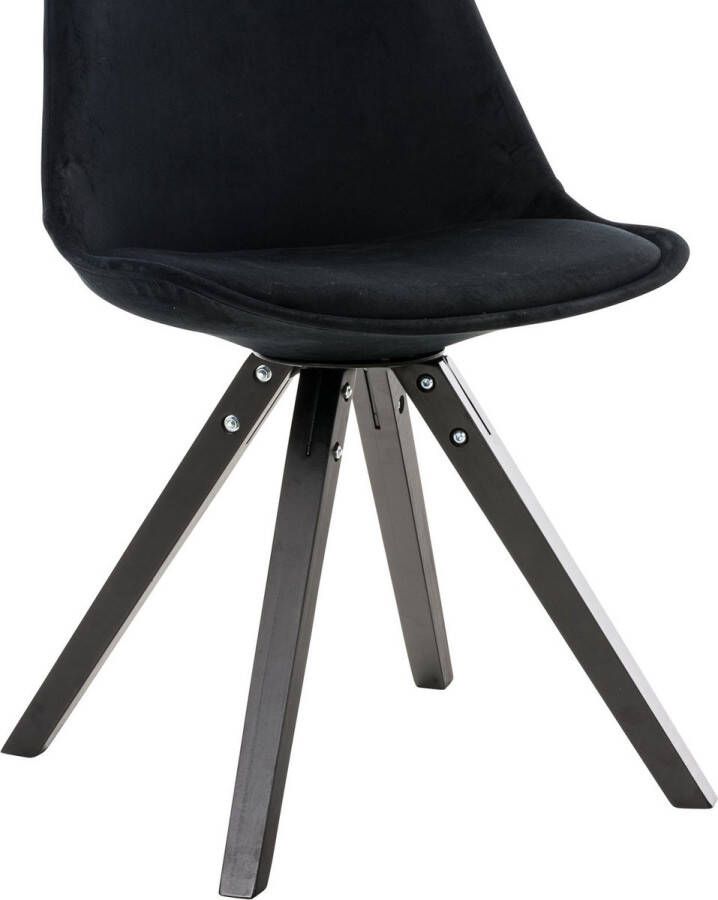 Kantoormeubelen Plus Bezoekers Vergaderstoel Stevns Velvet Square legs Z Bruin