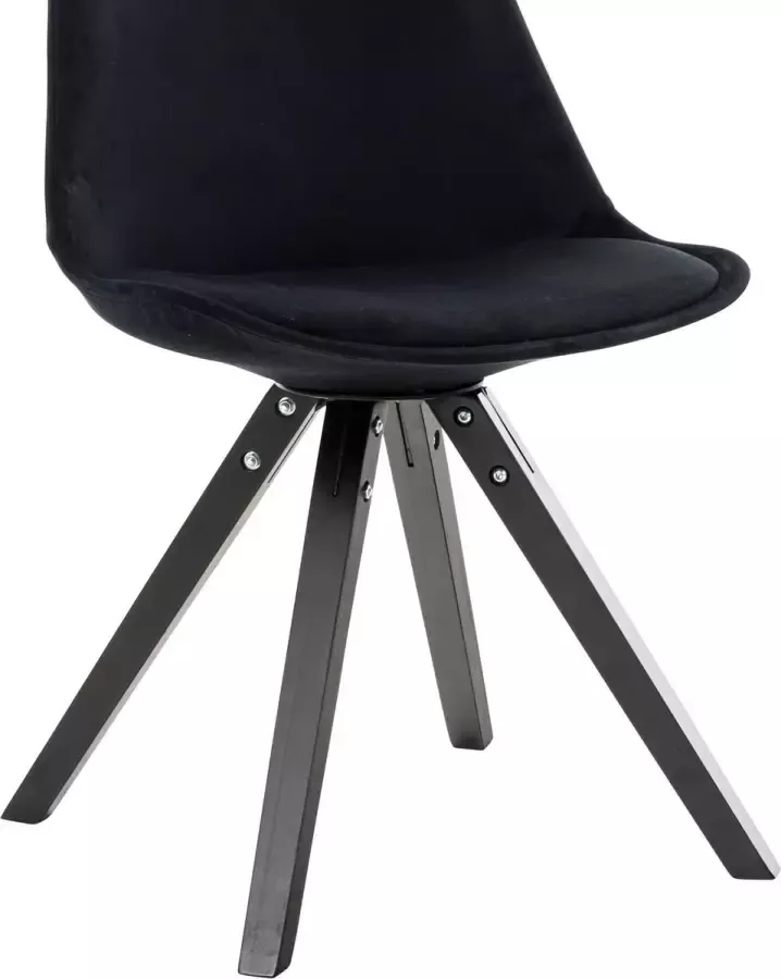 Kantoormeubelen Plus Bezoekers Vergaderstoel Stevns Velvet Square legs Z Rood