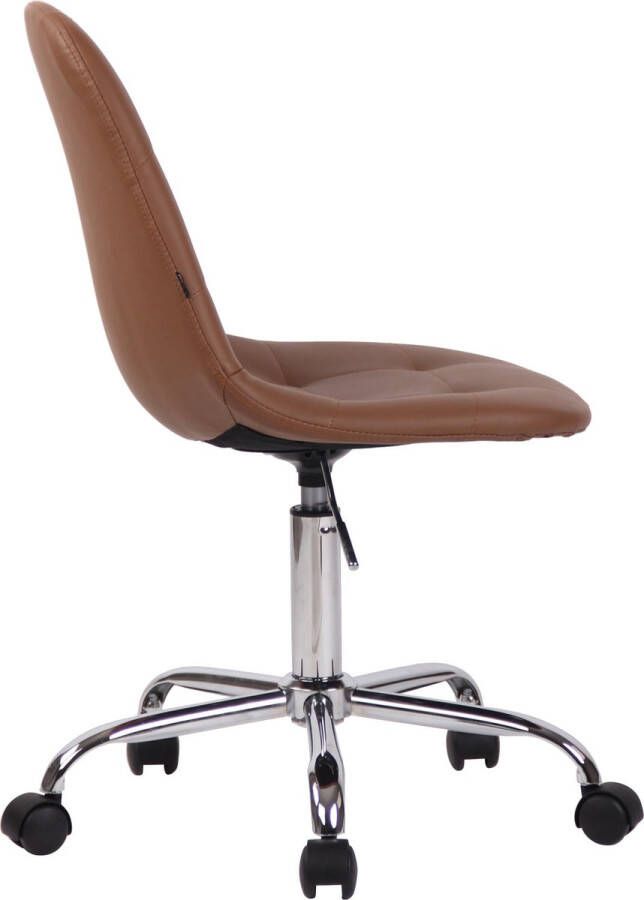 Kantoormeubelen Plus Bureaustoel Werkkruk Rusko Kunstleer Wit