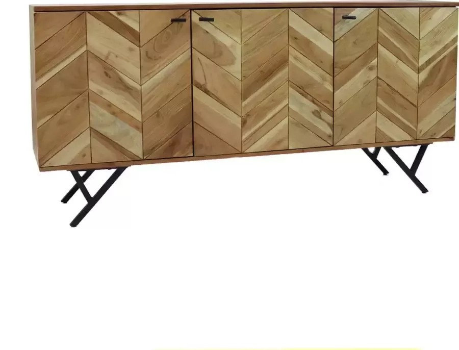 Kantoormeubelen Plus Dressoir Sulkava acaciahout 160 x 40 x 76 cm