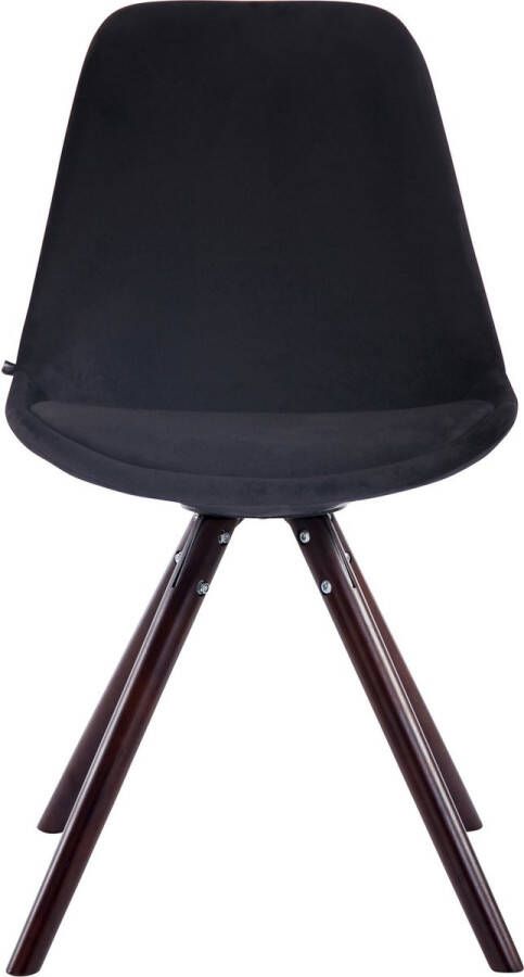 Kantoormeubelen Plus Eetkamer Bezoekersstoel Sievi Velvet Round legs CE Roze