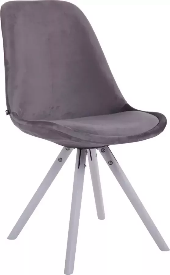 Kantoormeubelen Plus Eetkamer Bezoekersstoel Sievi Velvet Round legs WE Donkergrijs