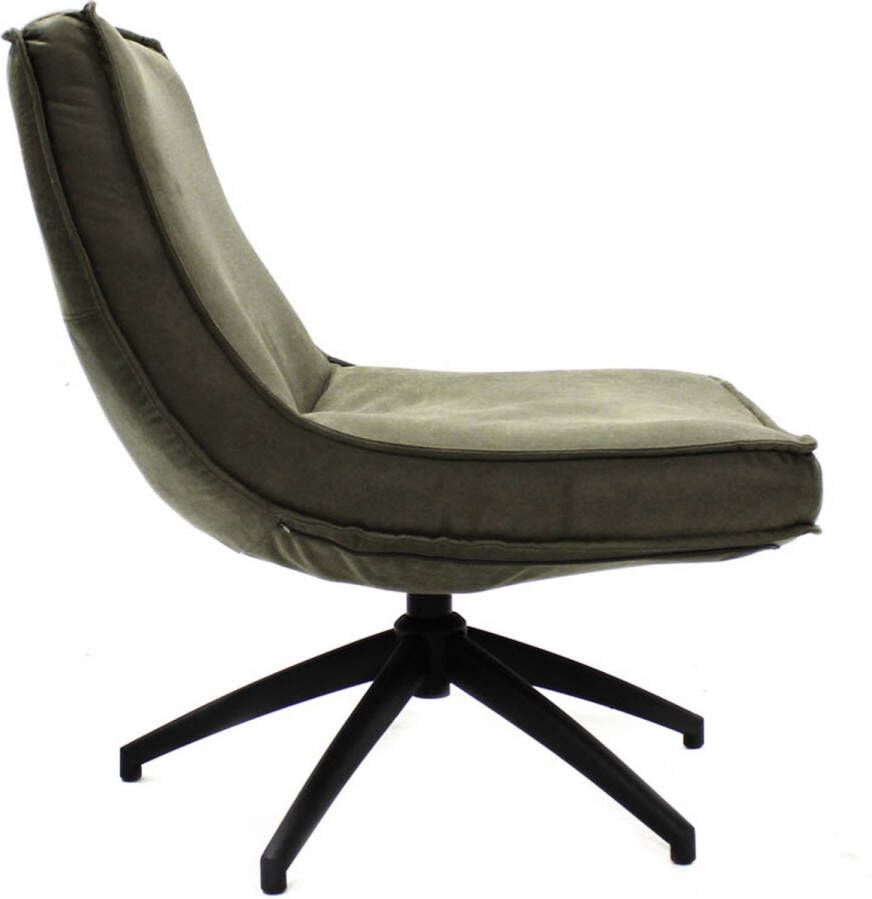 Kantoormeubelen Plus Fauteuil Tammela Eco Leer Groen