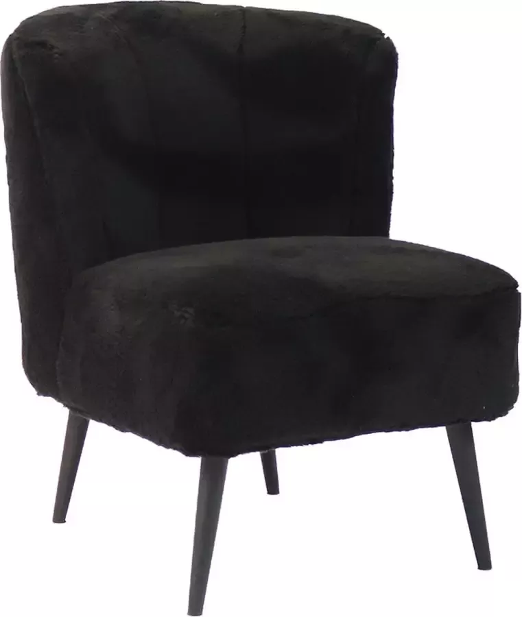 Kantoormeubelen Plus Fauteuil Ulvila Teddy Zwart