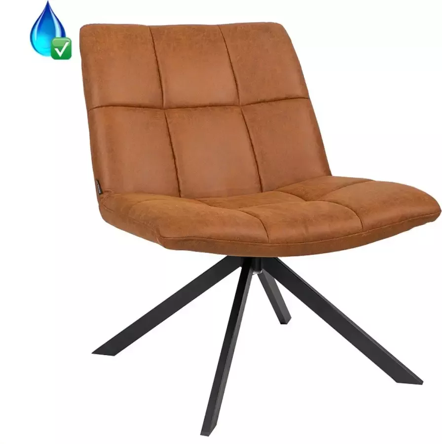 Kantoormeubelen Plus Fauteuil Vaala Eco Leer Cognac - Foto 2