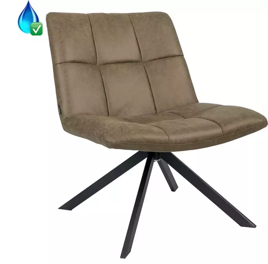 Kantoormeubelen Plus Fauteuil Vaala Eco Leer Groen