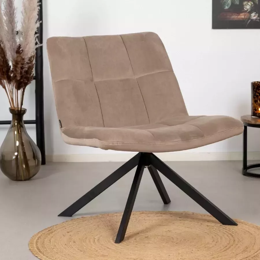Kantoormeubelen Plus Fauteuil Vaala Velvet Taupe - Foto 2